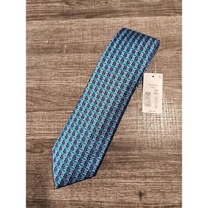Ted Baker Silk Tie STYLE# 2TBC23-7833 Made In Italy AQUA color 100% Silk NWT